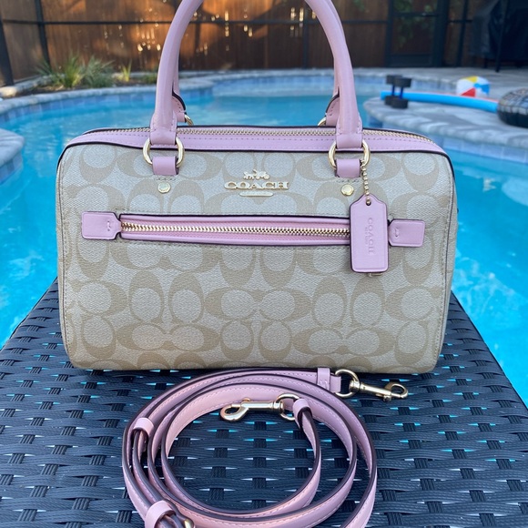 Coach Handbags - 🎊HP🎊Authentic Coach 83607 Rowan Satchel In Signature Canvas 🌸🎀